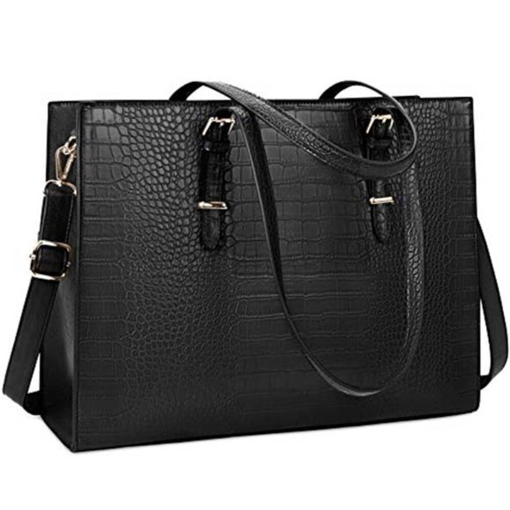 Laptop Bag for Women 15.6 inch Laptop Tote Bag Leather Classy Computer Briefcase